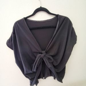 Chic front tie shirt